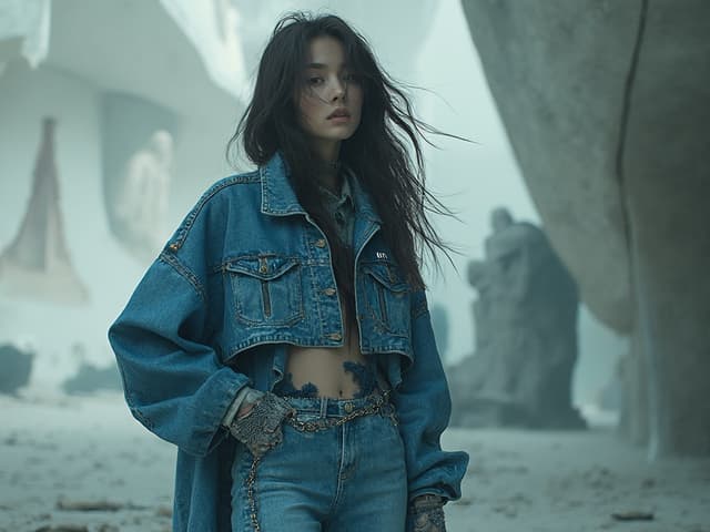 Avant-Garde Fashion Photography for Denim