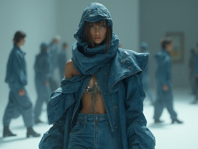 Avant-Garde Fashion Photography for Denim
