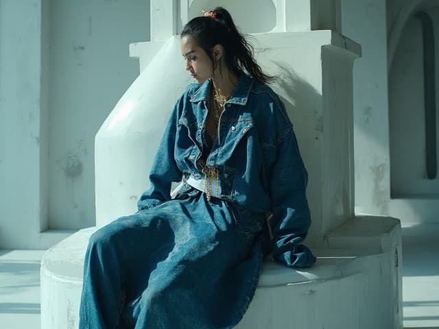 Avant-Garde Fashion Photography for Denim