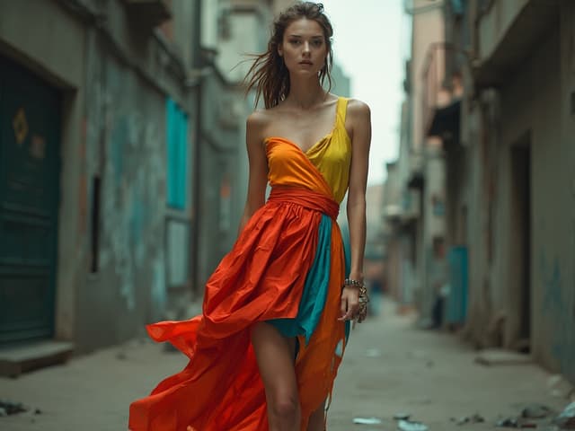 Avant-Garde Fashion Photography for Dresses