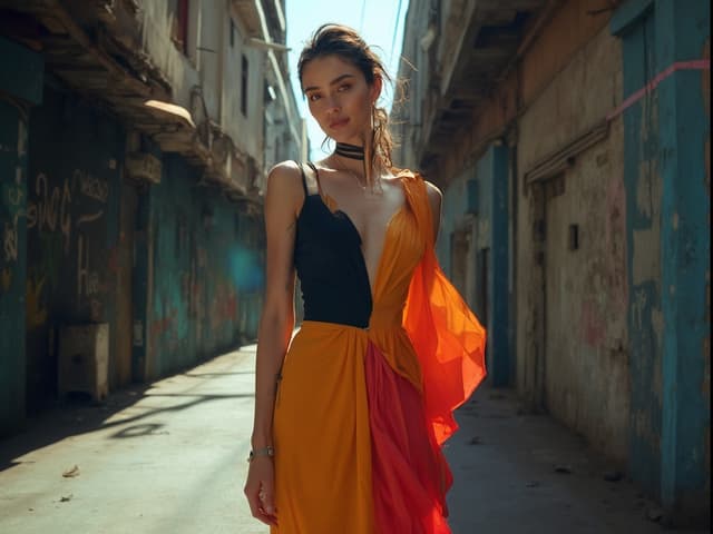 Avant-Garde Fashion Photography for Dresses