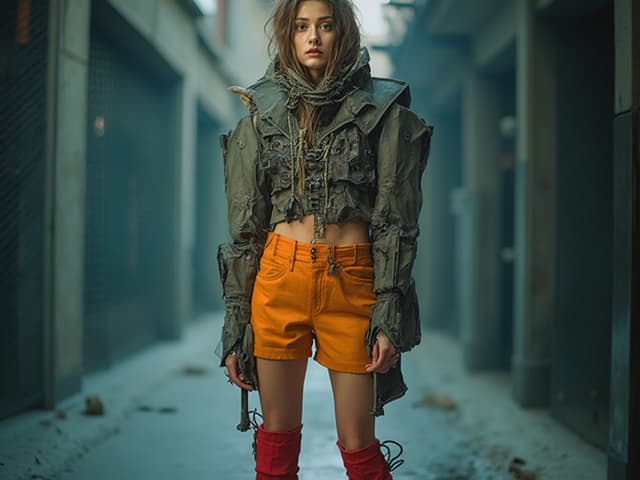 Avant-Garde Fashion Photography for Shorts