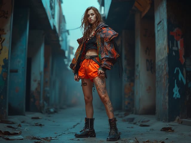 Avant-Garde Fashion Photography for Shorts