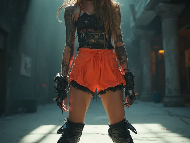 Avant-Garde Fashion Photography for Shorts
