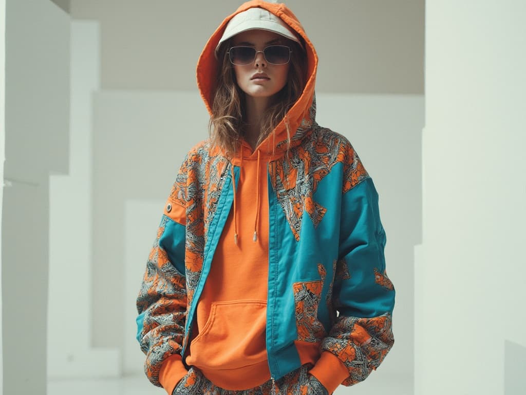 Avant-Garde Fashion Photography for Hoodies