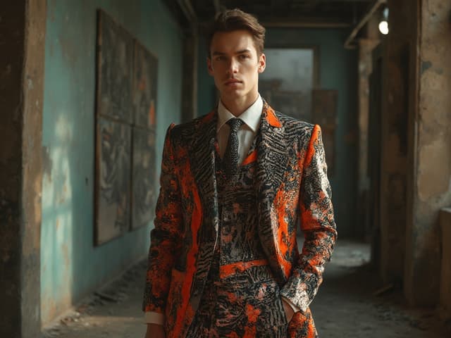 Avant-Garde Fashion Photography for Suits