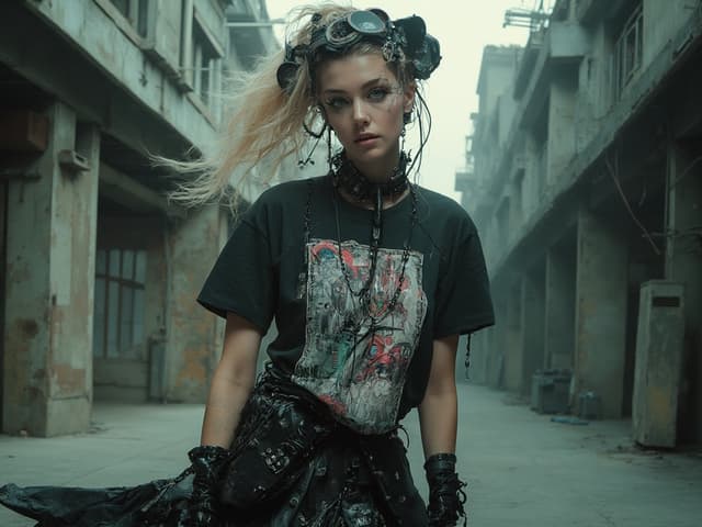 Avant-Garde Fashion Photography for T-shirts