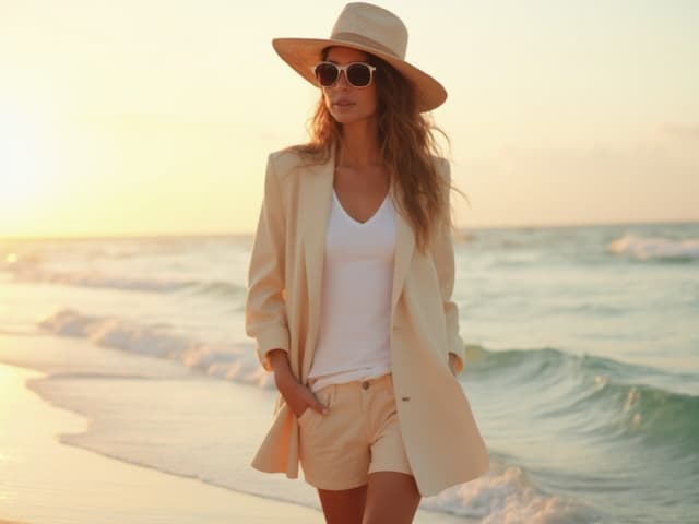 Beach Fashion Photography for Blazers