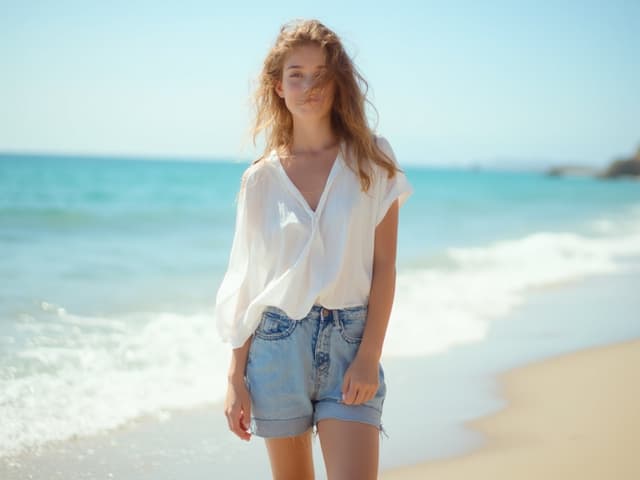 Beach Fashion Photography for Denim