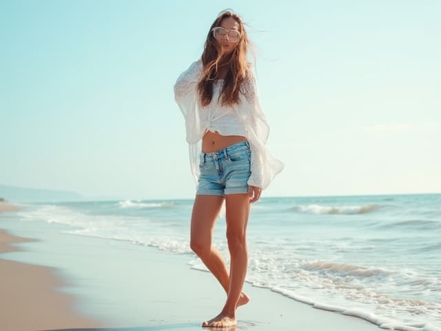 Beach Fashion Photography for Denim