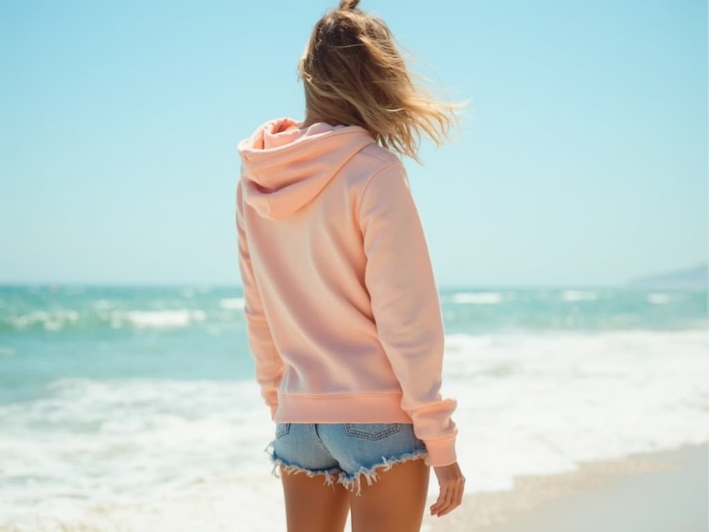 Beach Fashion Photography for Hoodies