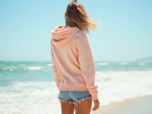 Beach Fashion Photography for Hoodies