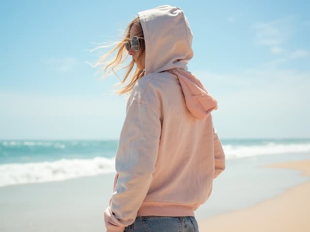 Beach Fashion Photography for Hoodies