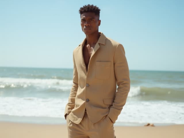 Beach Fashion Photography for Jackets