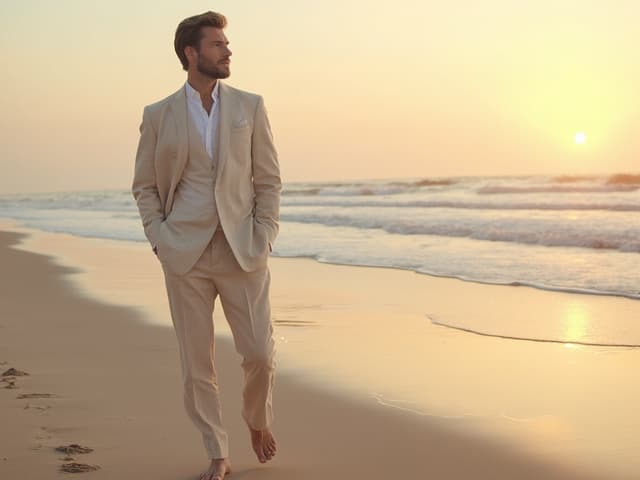Beach Fashion Photography for Suits