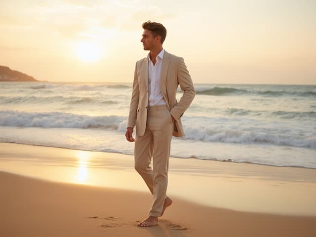 Beach Fashion Photography for Suits