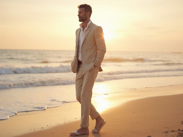Beach Fashion Photography for Suits