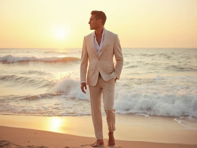 Beach Fashion Photography for Suits