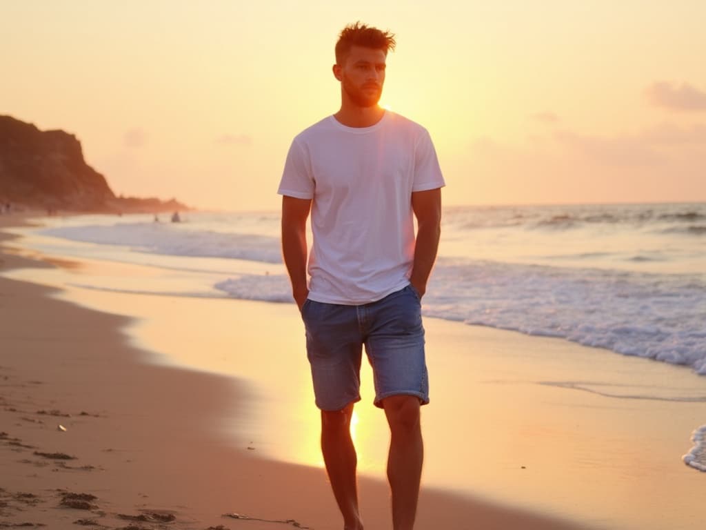 Beach Fashion Photography for T-shirts: Capturing Laid-back Style by the Shore
