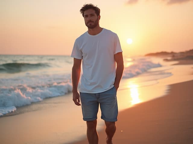Beach Fashion Photography for T-shirts