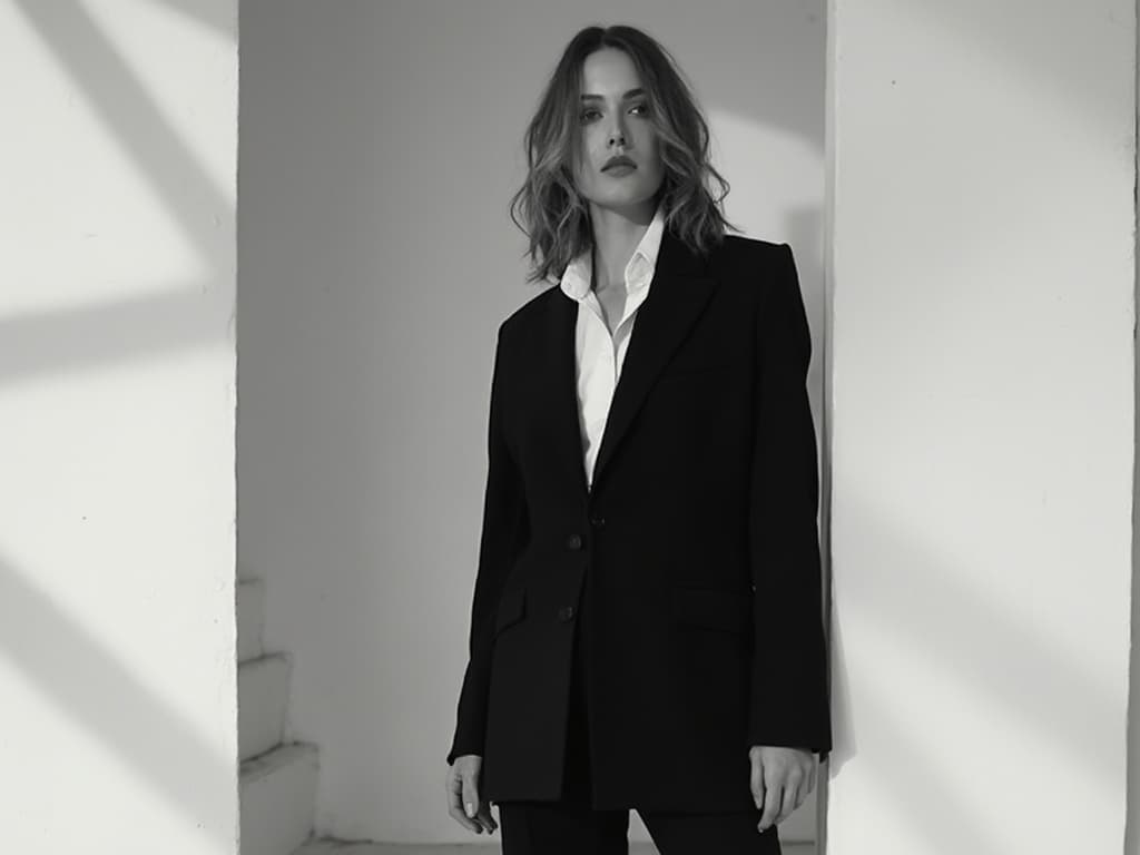 Black and White Fashion Photography for Blazers