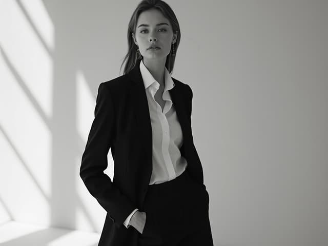 Black and White Fashion Photography for Blazers
