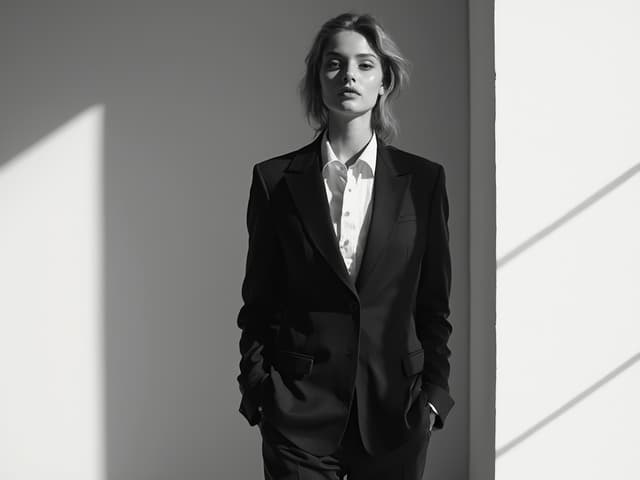 Black and White Fashion Photography for Blazers