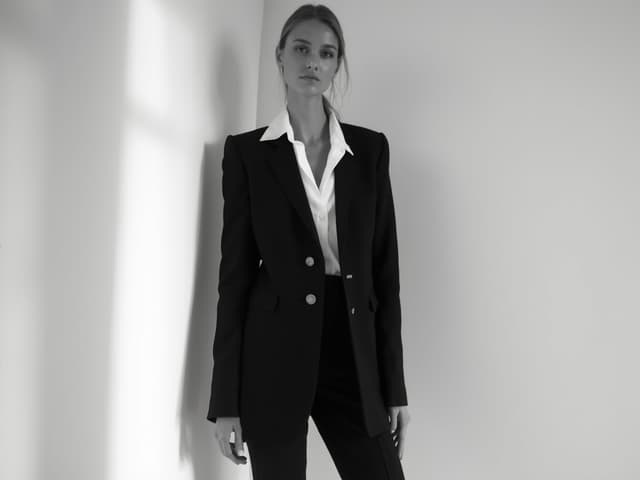 Black and White Fashion Photography for Blazers