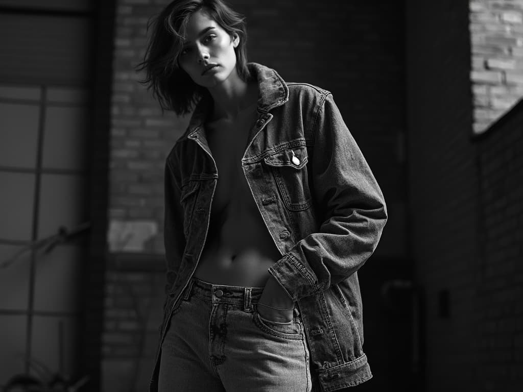 Black and White Fashion Photography example 2