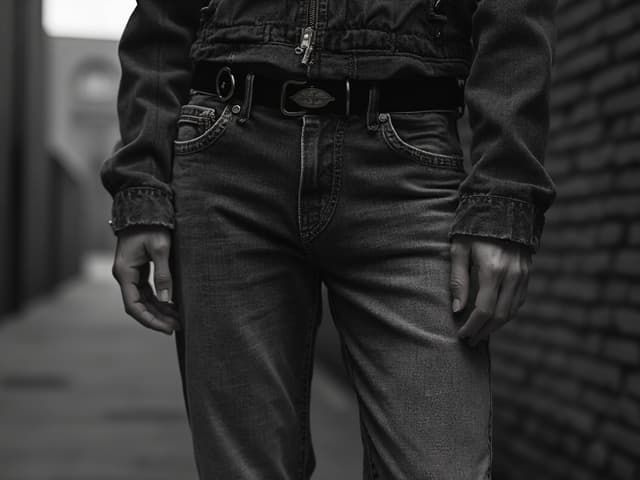 Black and White Fashion Photography for Denim