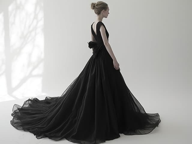 Black and White Fashion Photography for Dresses