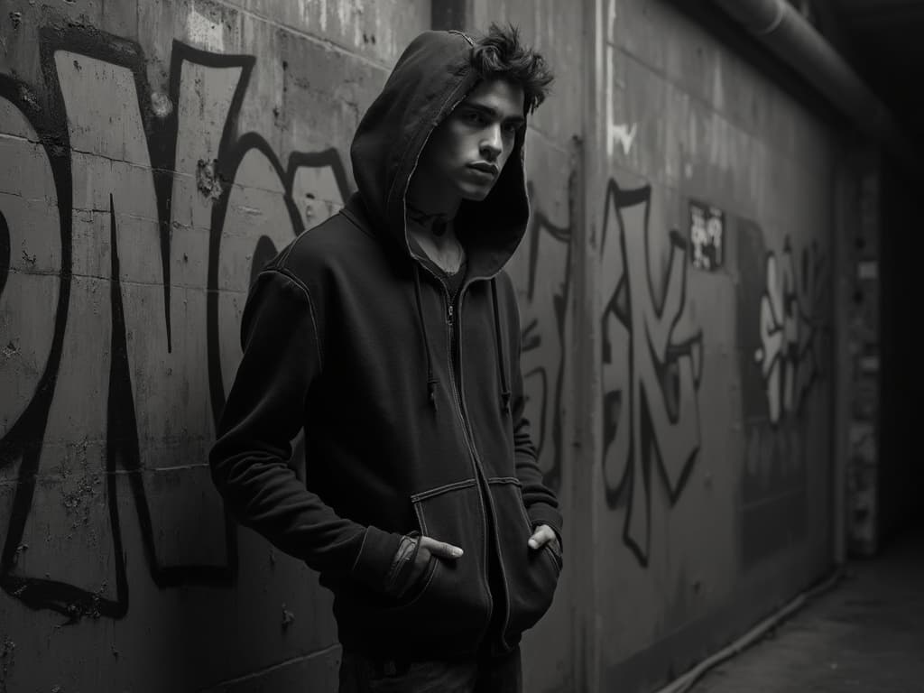 Black and White Fashion Photography example 2