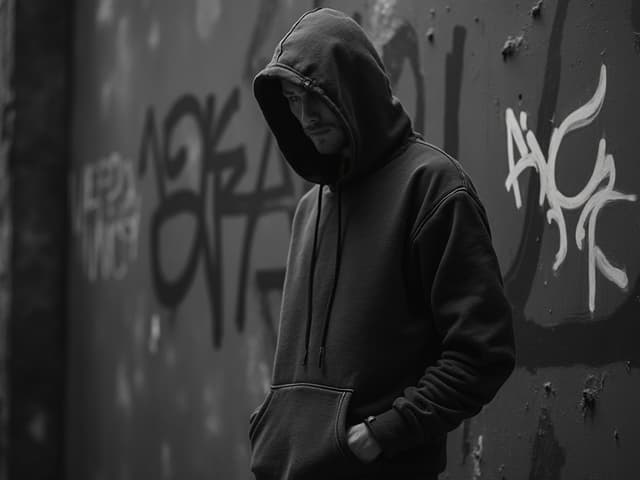Black and White Fashion Photography for Hoodies