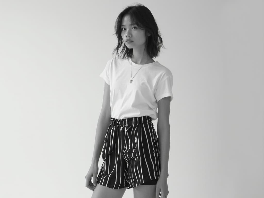 Mastering Black and White Fashion Photography for Stylish Shorts