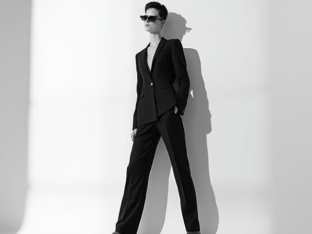 Black and White Fashion Photography for Suits