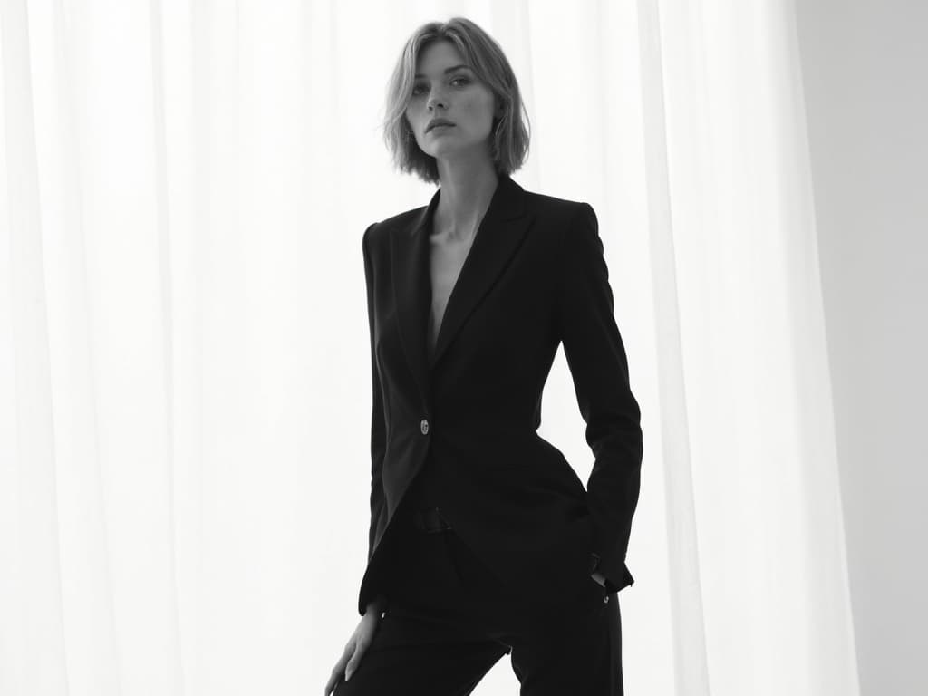 Black and White Fashion Photography example 2