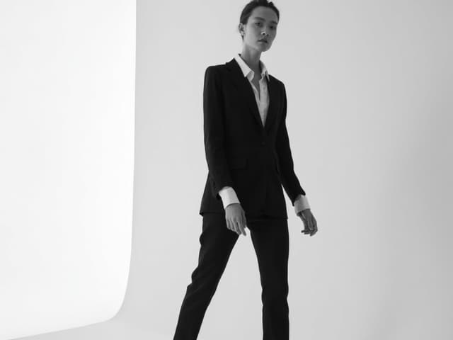 Black and White Fashion Photography for Suits