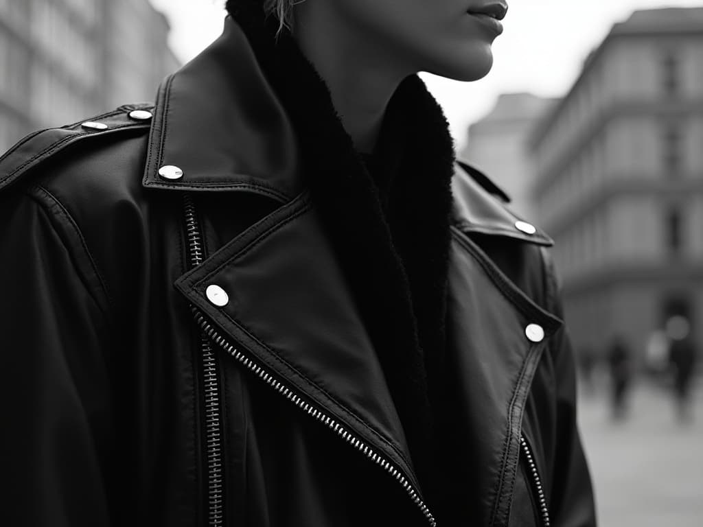 Black and White Fashion Photography for Jackets