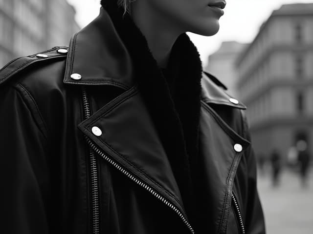 Black and White Fashion Photography for Jackets