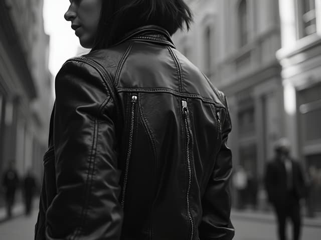 Black and White Fashion Photography for Jackets