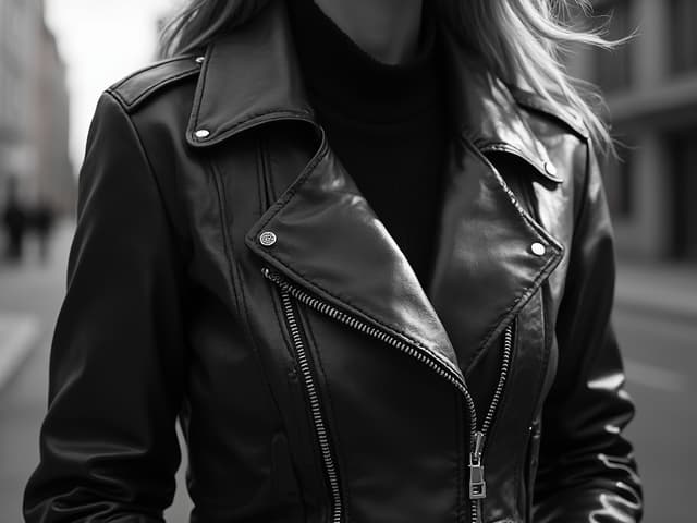 Black and White Fashion Photography for Jackets
