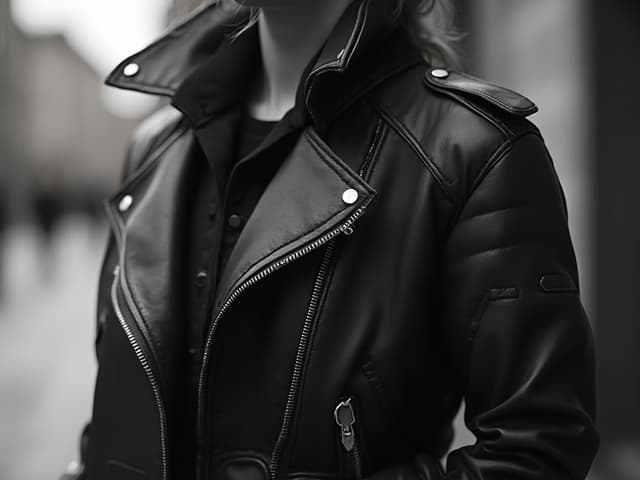 Black and White Fashion Photography for Jackets