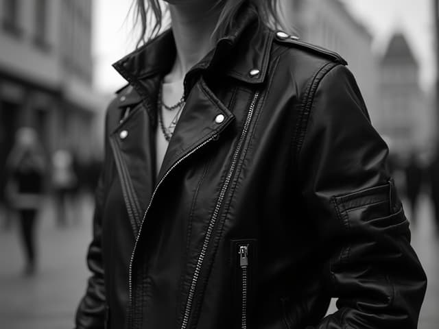 Black and White Fashion Photography for Jackets