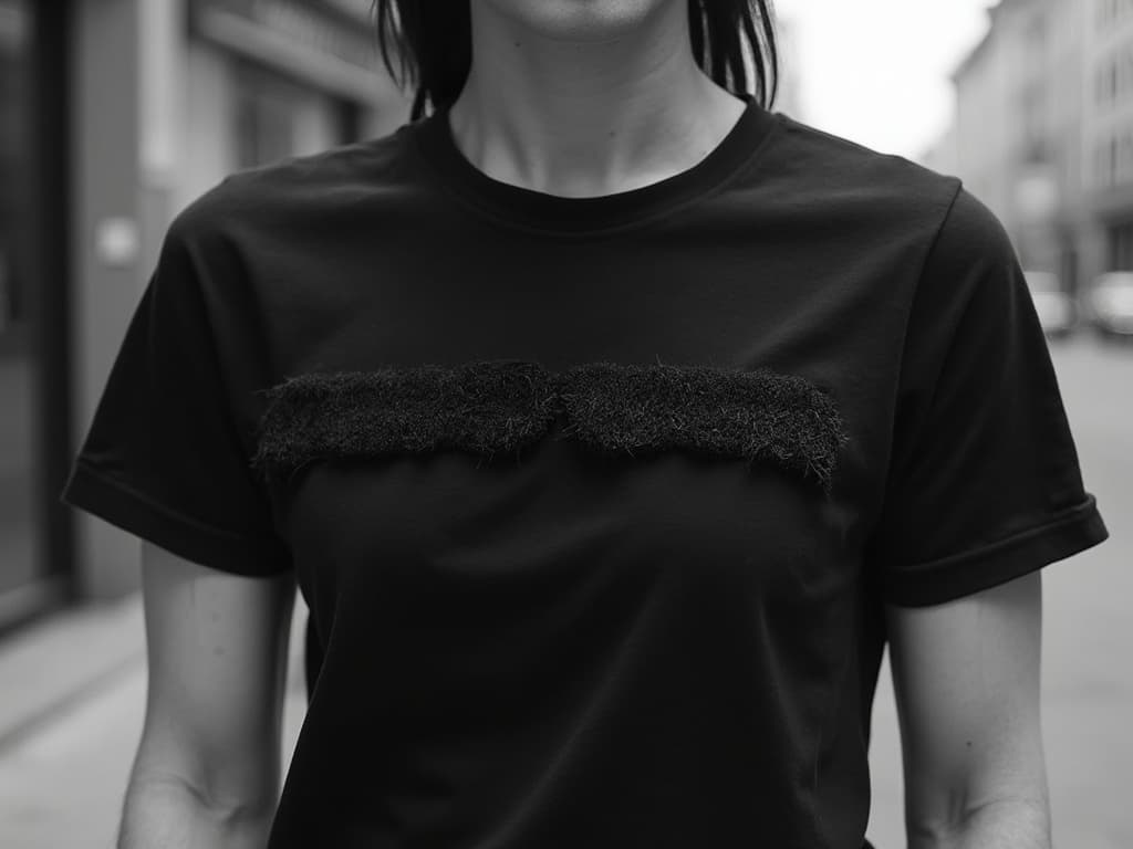 Black and White Fashion Photography for T-shirts