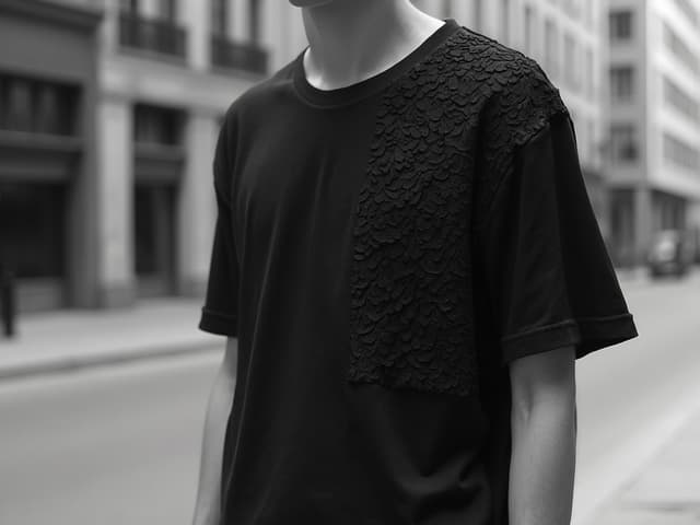 Black and White Fashion Photography for T-shirts