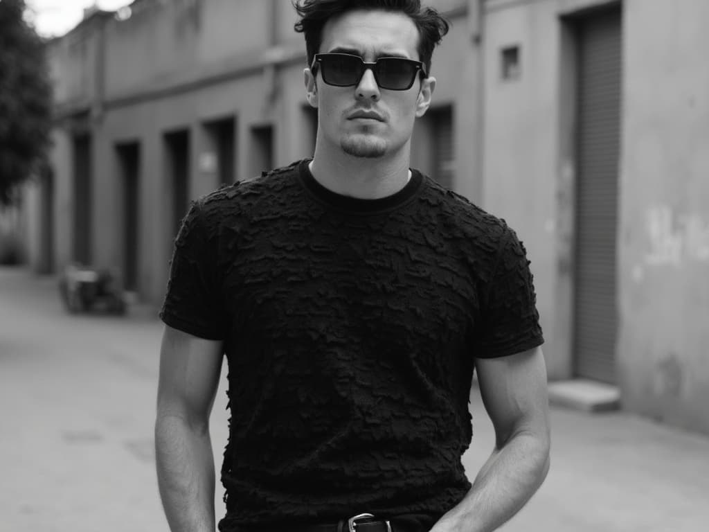 Black and White Fashion Photography for T-Shirts: Capturing Timeless Elegance