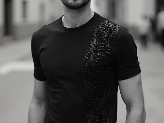 Black and White Fashion Photography for T-shirts