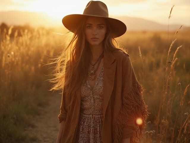 Bohemian Fashion Photography for Blazers