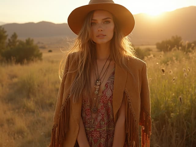Bohemian Fashion Photography for Blazers