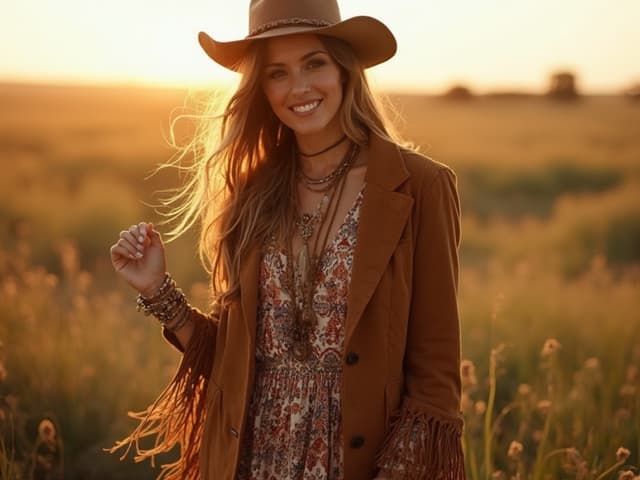 Bohemian Fashion Photography for Blazers